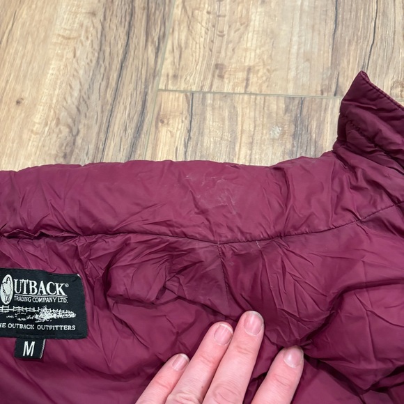 Outback Trading Co Women’s Sz M Snow Canyon Down Feather Jacket Nylon Purple - Picture 6 of 12
